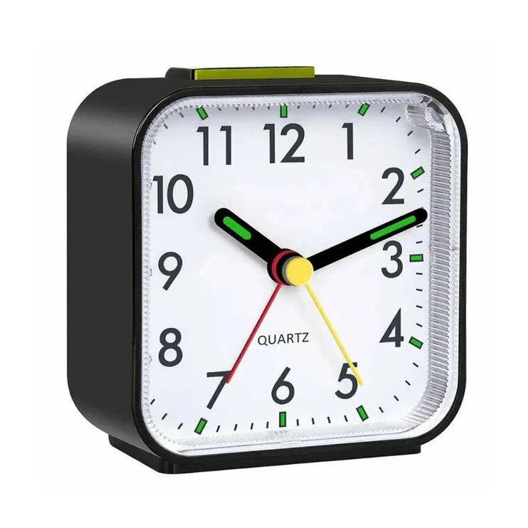Tystgående batteridriven analog väckarklocka