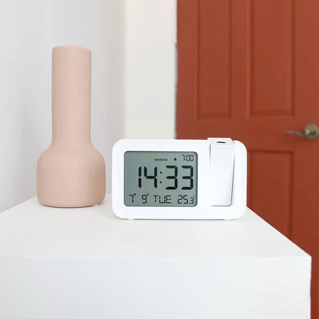 Digital väckarklocka med projektor tonåring