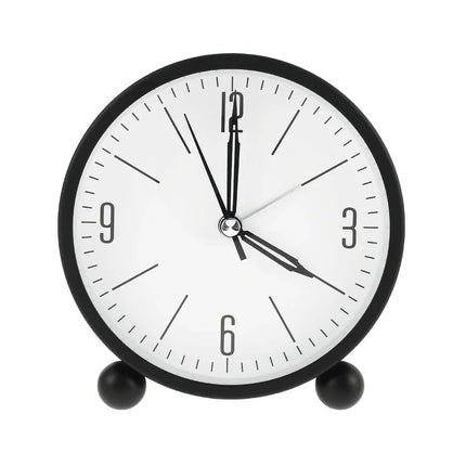 Rund analog väckarklocka i retrostil