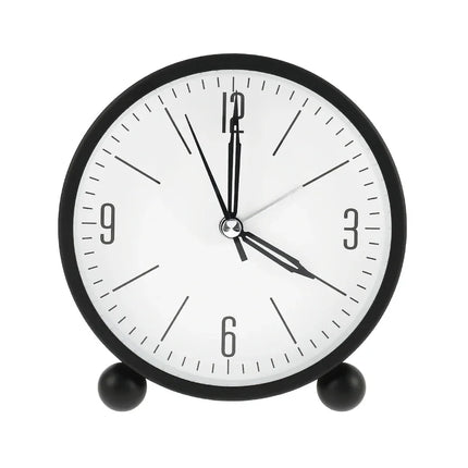 Rund analog väckarklocka i retrostil