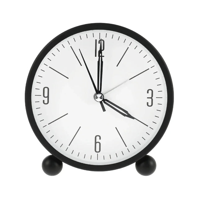 Rund analog väckarklocka i retrostil