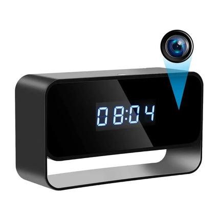Väckarklocka med dold kamera mörkerseende
