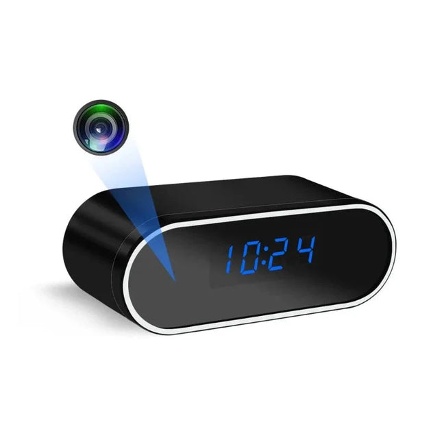 Digital klocka med dold HD-kamera