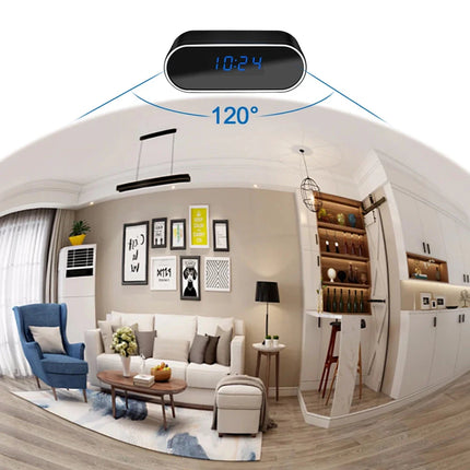 Digital klocka med dold HD-kamera