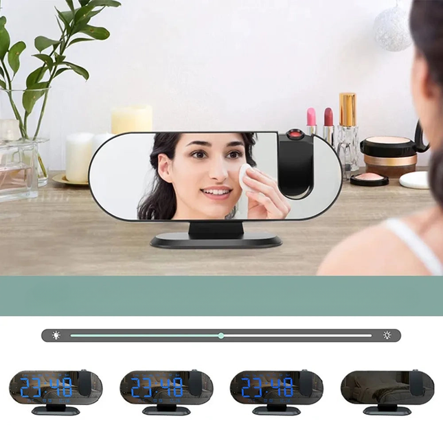 Väckarklocka med spionkamera och WiFi