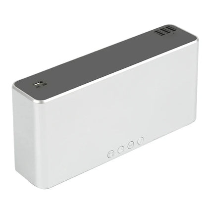 Trådlös laddare med klocka och termometer