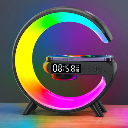 Väckarklocka med RGB-lampa och laddare