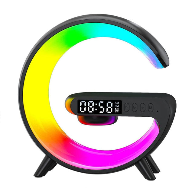 Väckarklocka med RGB-lampa och laddare