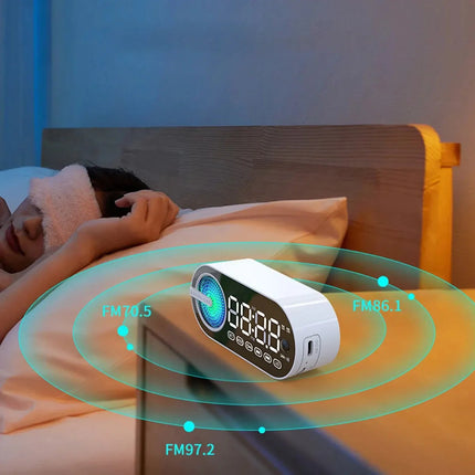 Smart väckarklocka med FM-radio och ljus