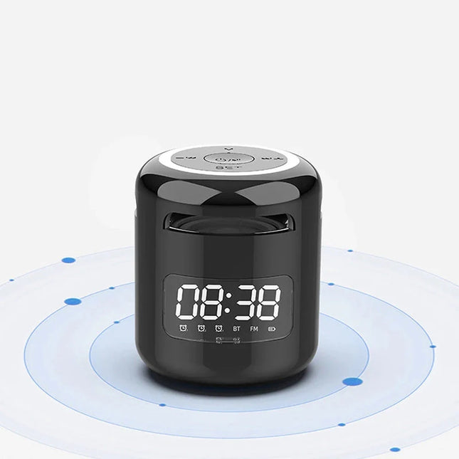 Trådlös Bluetooth väckarklocka med högtalare