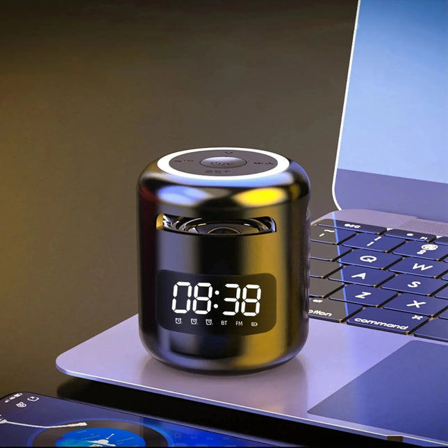 Trådlös Bluetooth väckarklocka med högtalare