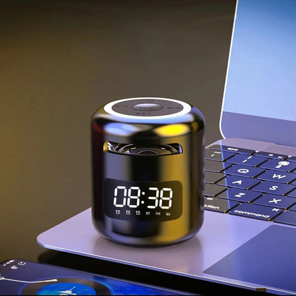 Trådlös Bluetooth väckarklocka med högtalare