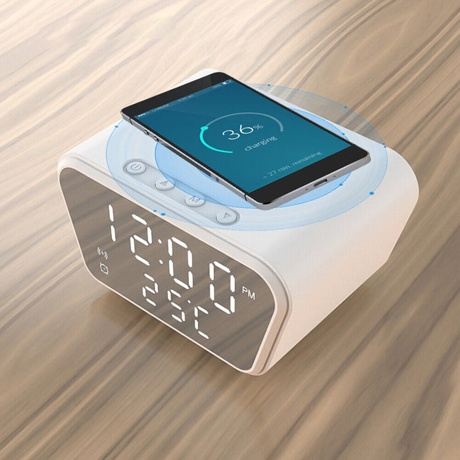 Väckarklocka med induktionsladdare för mobil