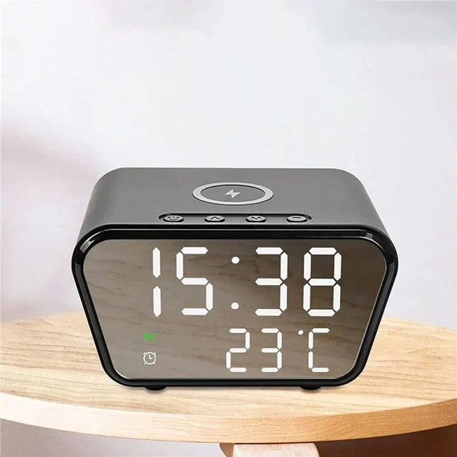 Smart väckarklocka med trådlös laddning