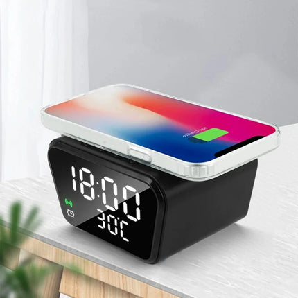 Smart väckarklocka med trådlös laddning