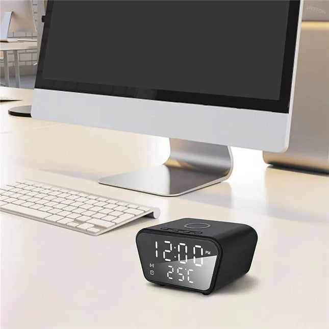 Smart väckarklocka med trådlös laddning