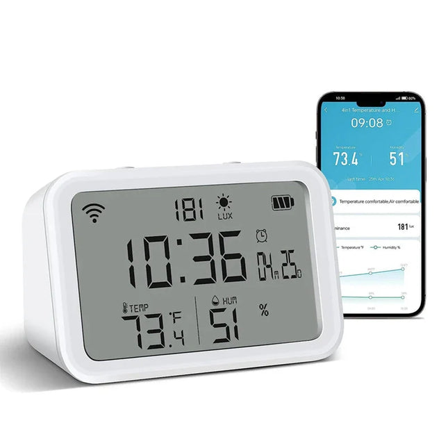 Smart digital väckarklocka för Google Home
