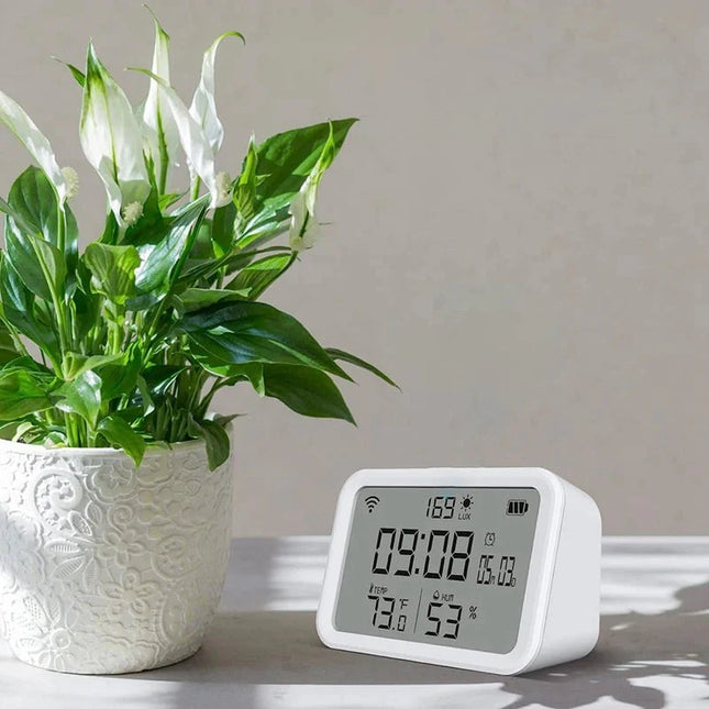 Smart digital väckarklocka för Google Home