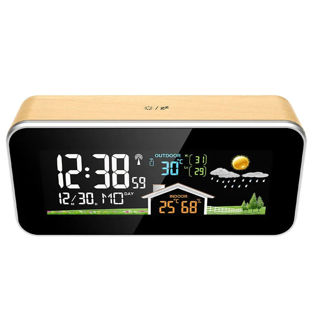 Smart väckarklocka med digital väderstation