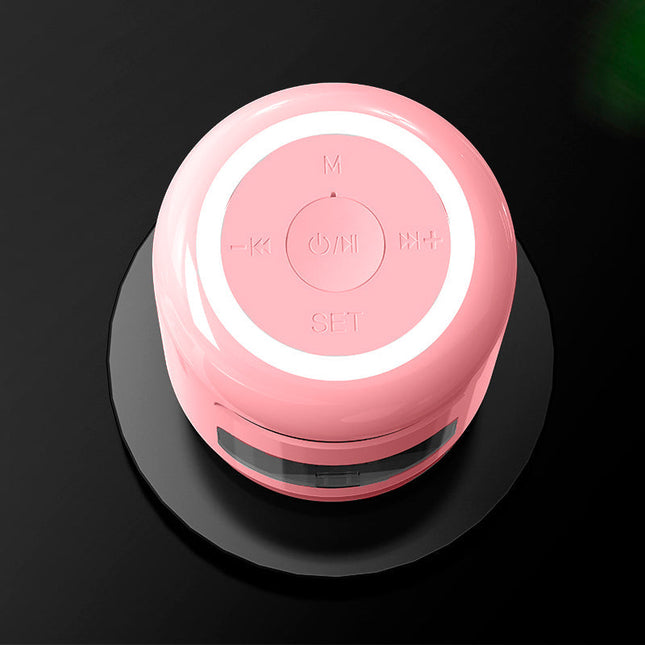 Bärbar Bluetooth väckarklocka med radio