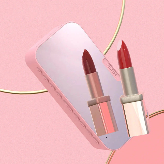 Rosa digital väckarklocka med Bluetooth