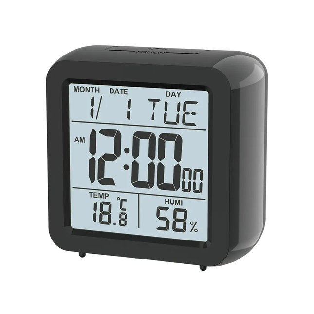 Reseväckarklocka med stor tydlig LCD-display