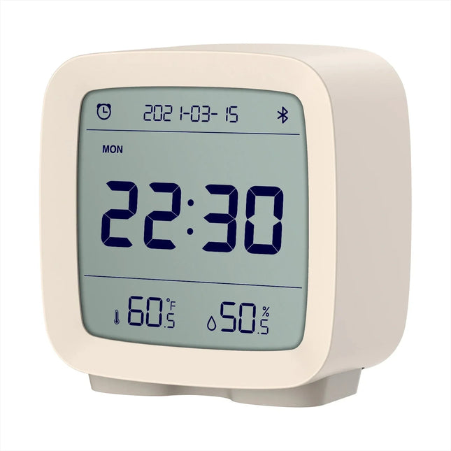 Digital reseväckarklocka med ljus och termometer