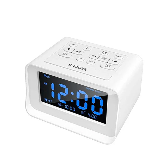 Digital klockradio med dubbla alarm