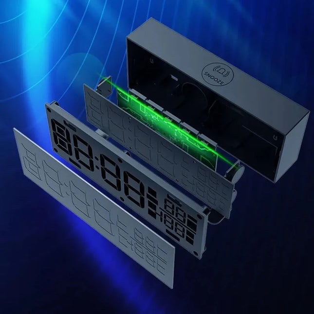 Digital klocka med extra stora siffror