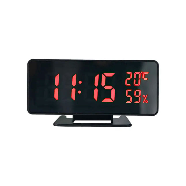 Digital bordsklocka med spegeleffekt
