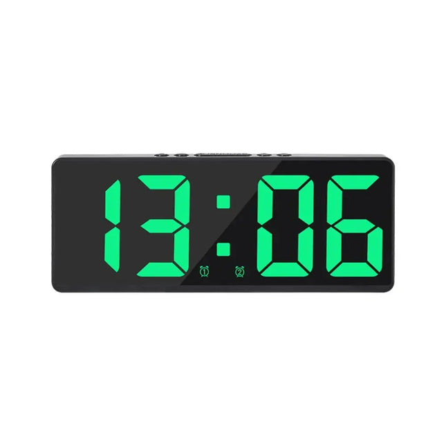 Digital LED väckarklocka med stora siffror