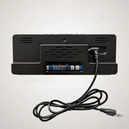 Digital LED väckarklocka med stora siffror