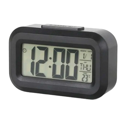 Liten batteridriven digital väckarklocka