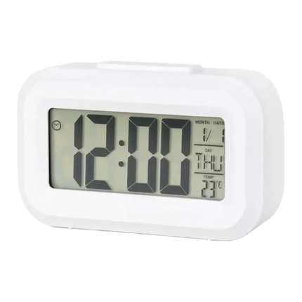 Liten batteridriven digital väckarklocka