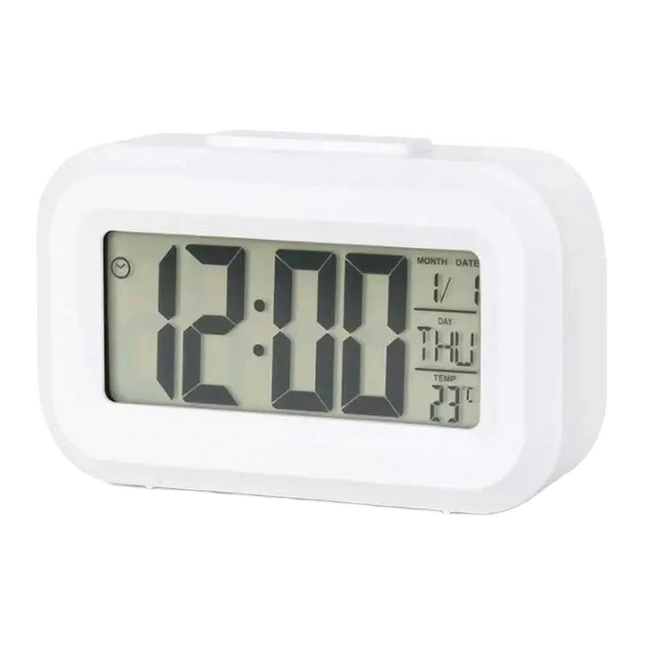 Liten batteridriven digital väckarklocka