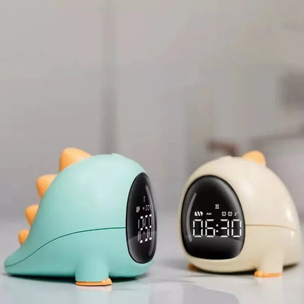 Digital dinosaurie väckarklocka med ljus