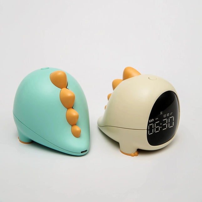 Digital dinosaurie väckarklocka med ljus