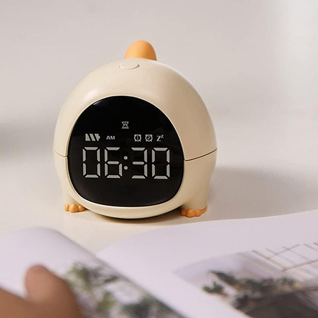 Digital dinosaurie väckarklocka med ljus