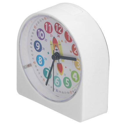 Pedagogisk väckarklocka med rymdraket pojkar