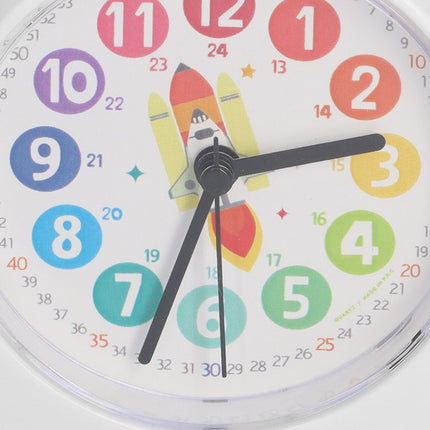 Pedagogisk väckarklocka med rymdraket pojkar