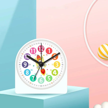 Pedagogisk väckarklocka med rymdraket pojkar