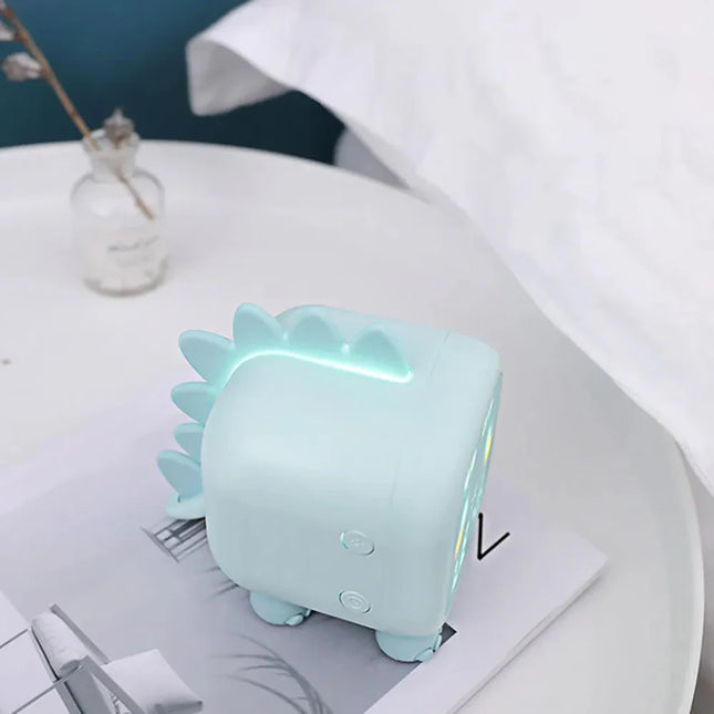 Dinosaurie väckarklocka med nattlampa för barn