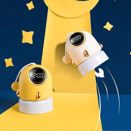 Väckarklocka för barn i form av raket