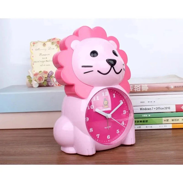 Analog barnväckarklocka i form av lejon