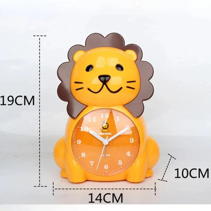 Analog barnväckarklocka i form av lejon