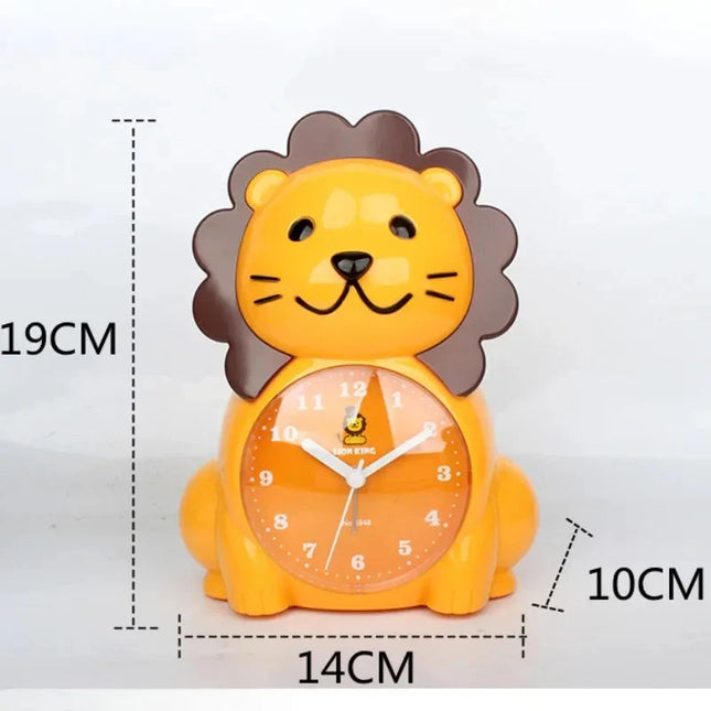 Analog barnväckarklocka i form av lejon