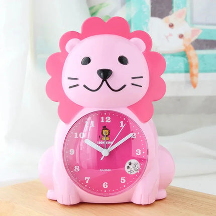 Analog barnväckarklocka i form av lejon