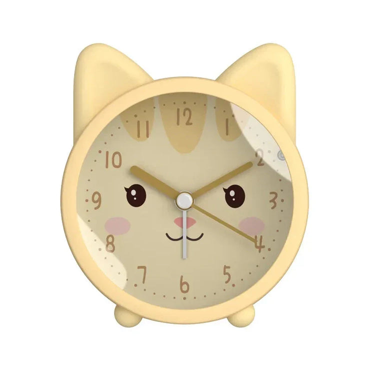 Analog väckarklocka katt för barnrum