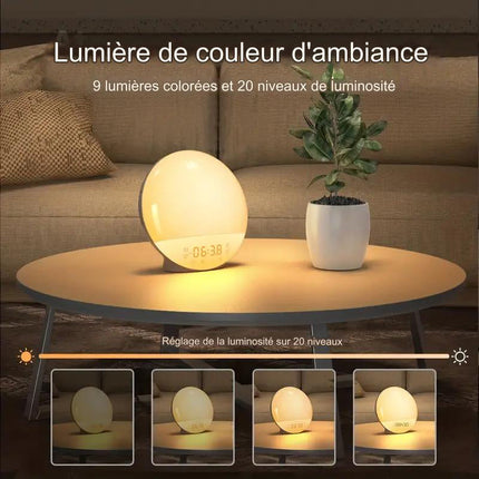 Smart väckarklocka med soluppgångssimulering
