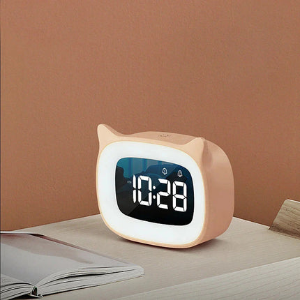 Rosa dag och natt väckarklocka